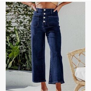 NEW Amazon Sidefeel Women's High Waisted Wide Leg Straight Fit Jeans